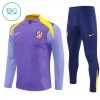 Atlético Madrid Purple Version Sweat de Treino zíper 2025-26 - Criança